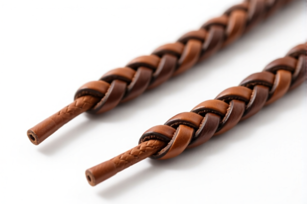 Image for Braided Leather Shoelaces