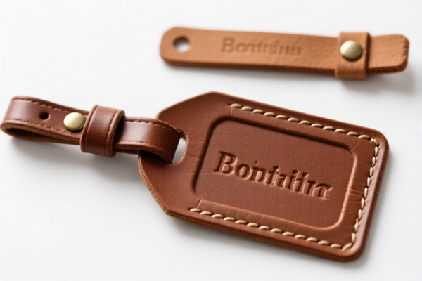 Image for Composition leather luggage tags