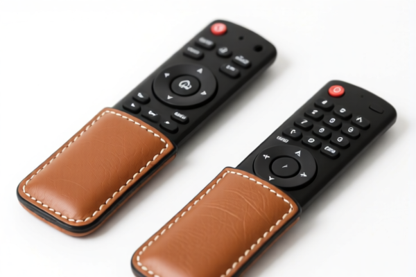 Composition leather remote control covers