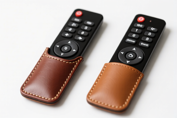 Composition leather remote control covers