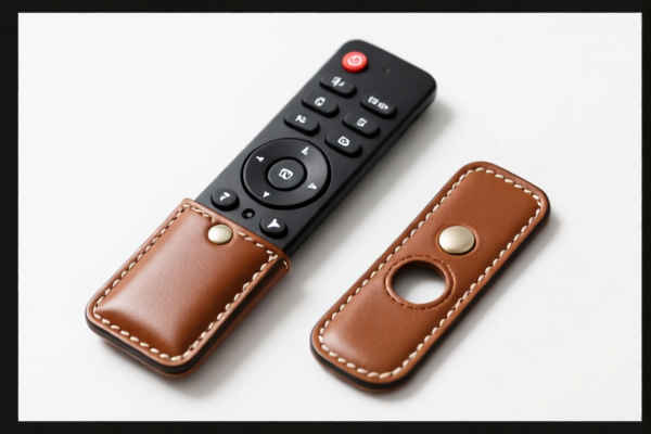 Composition leather remote control covers