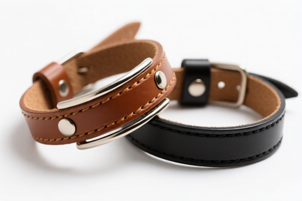 Composition leather wristbands