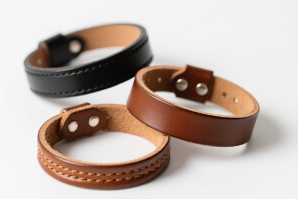 Composition leather wristbands