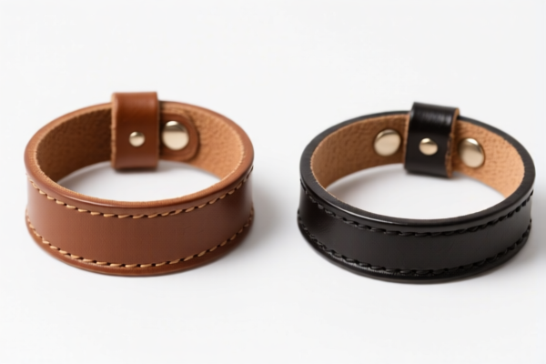Composition leather wristbands