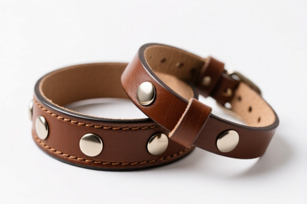 Composition leather wristbands
