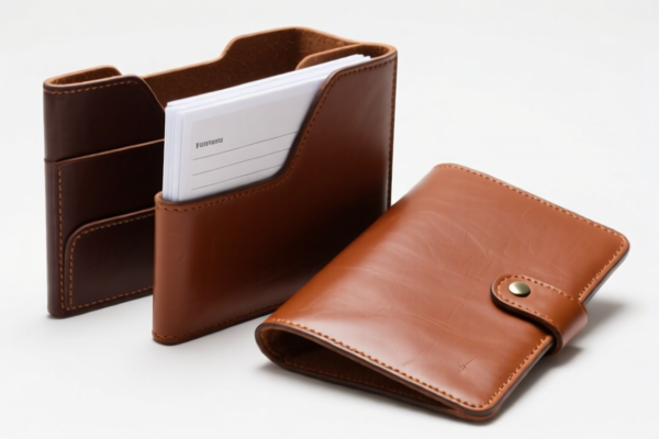 Leather document holders