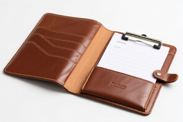 Leather document holders
