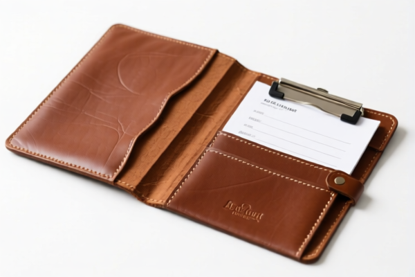 Leather document holders