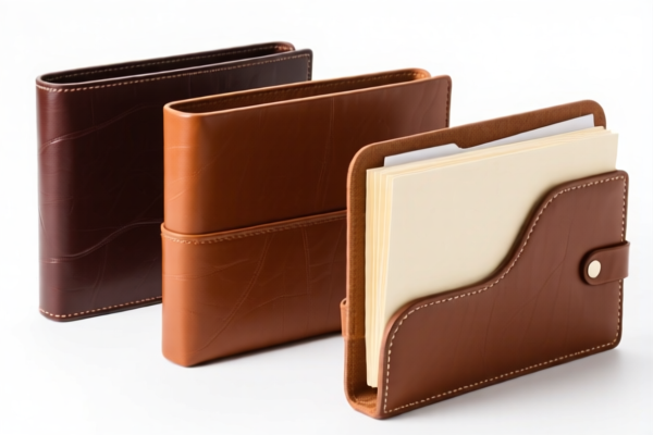 Leather document holders