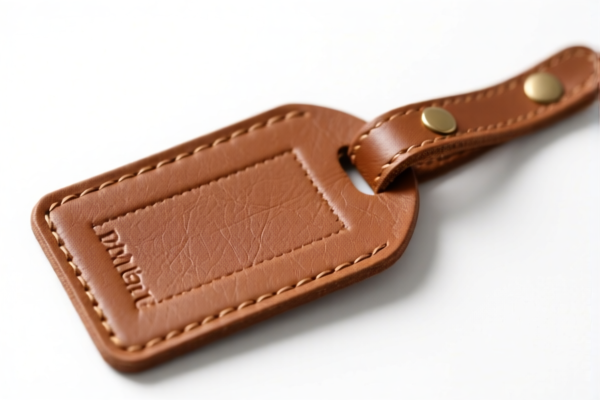 Image for Leather luggage tags