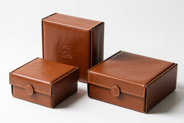 Leather packaging boxes