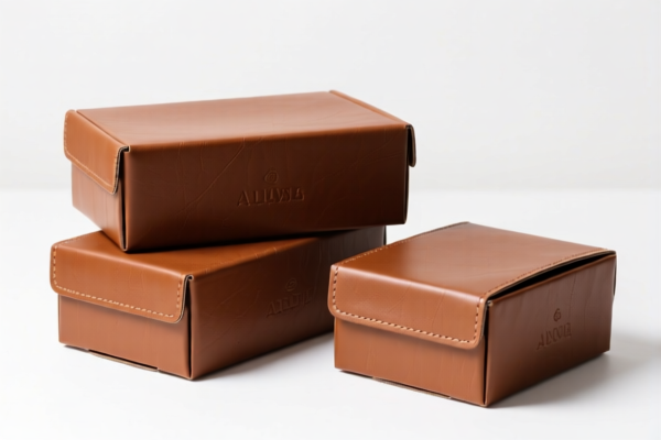 Leather packaging boxes