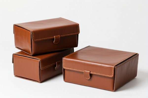 Leather packaging boxes