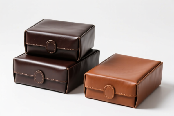 Leather packaging boxes
