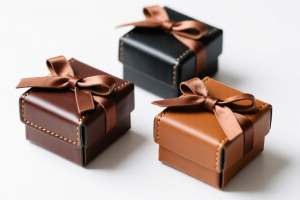 Leather small gift boxes