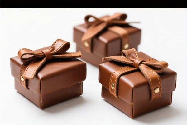 Leather small gift boxes