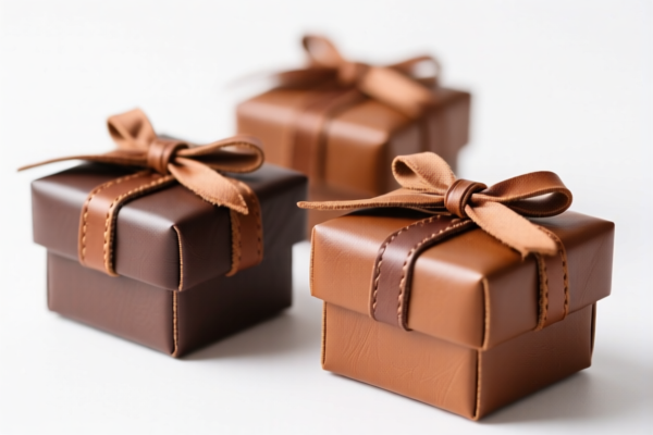 Leather small gift boxes