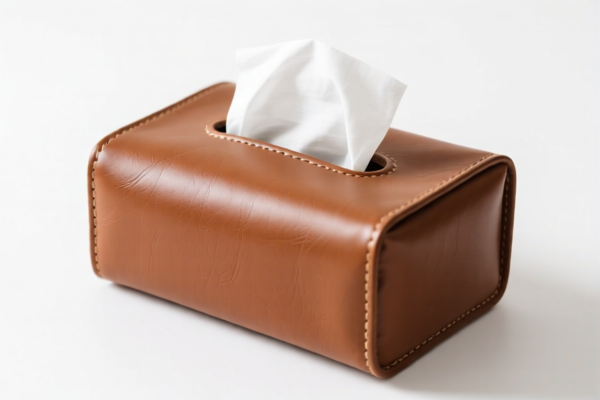 Leather tissue boxes