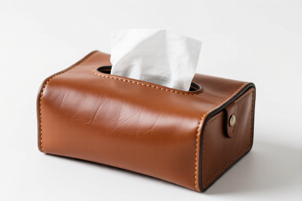 Leather tissue boxes