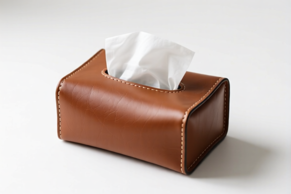 Leather tissue boxes