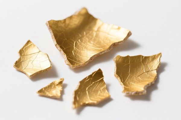 Goldbeater's skin fragments base material
