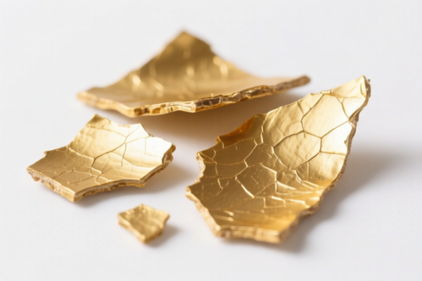 Goldbeater's skin fragments base material