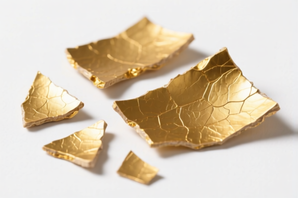 Goldbeater's skin fragments base material