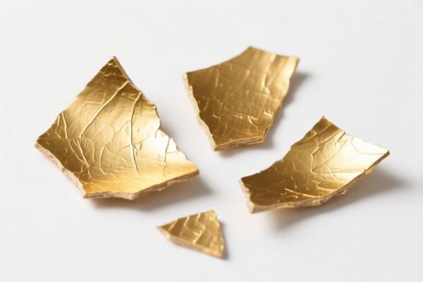 Goldbeater's skin fragments base material