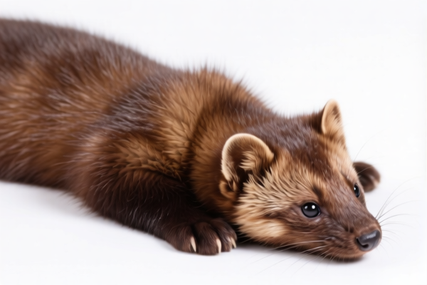 Raw mink fur