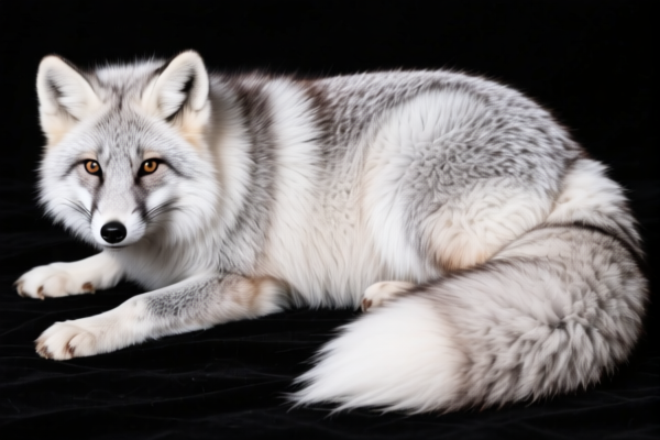 Raw silver fox pelts (without heads, tails, paws, etc