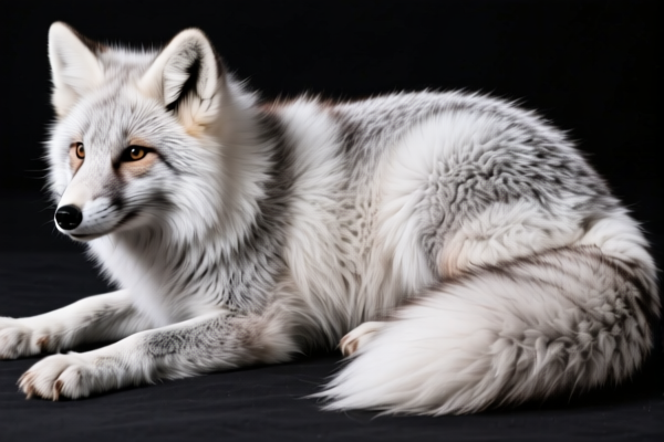 Raw silver fox pelts (without heads, tails, paws, etc