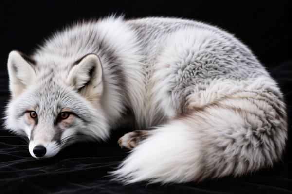 Raw silver fox pelts (without heads, tails, paws, etc