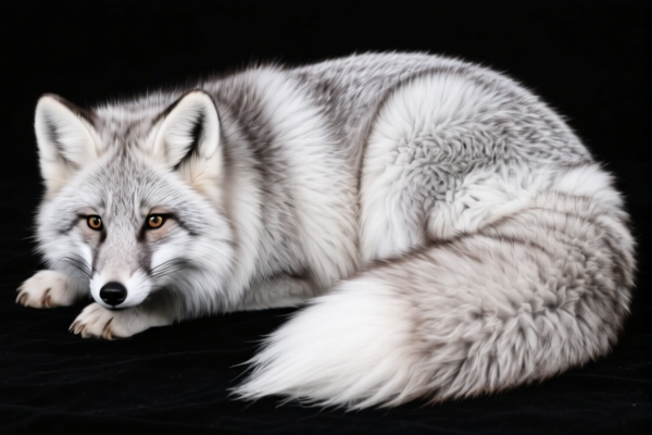 Raw silver fox pelts (without heads, tails, paws, etc