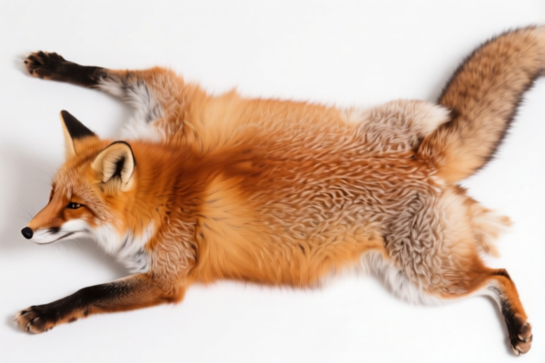 Raw fox fur skins (whole, with head), other