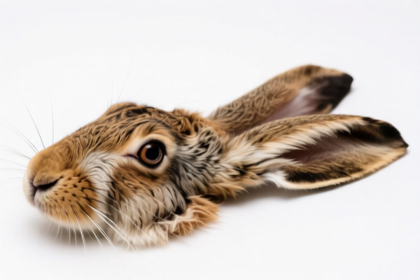 Raw Hare Skins with Head