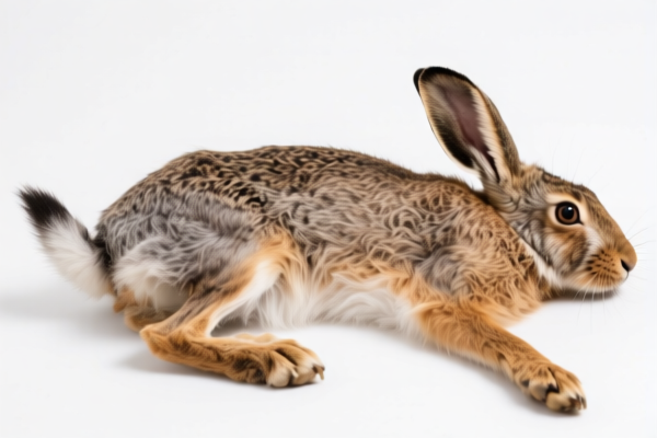 Raw Hare Skins with Tail