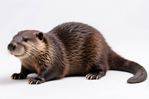 Beaver furskins with head, tail and paws