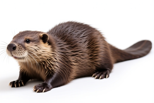 Beaver furskins with head, tail and paws