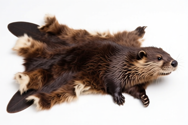 Natural beaver furskins