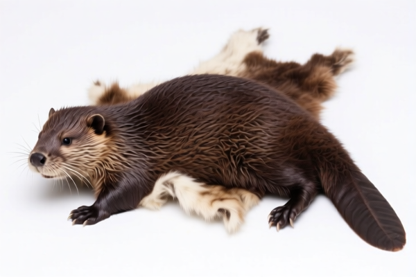 Natural beaver furskins