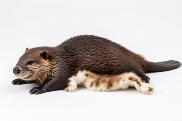 Natural beaver furskins