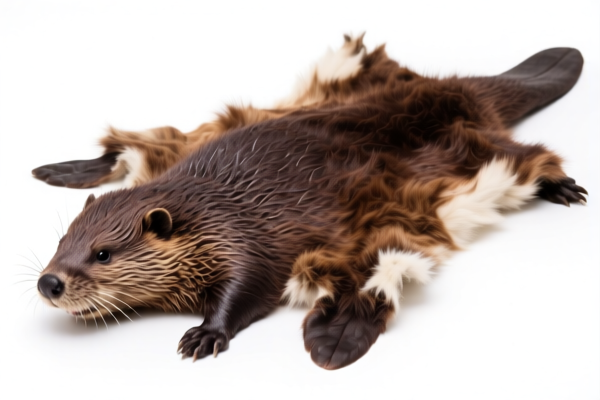 Natural beaver furskins
