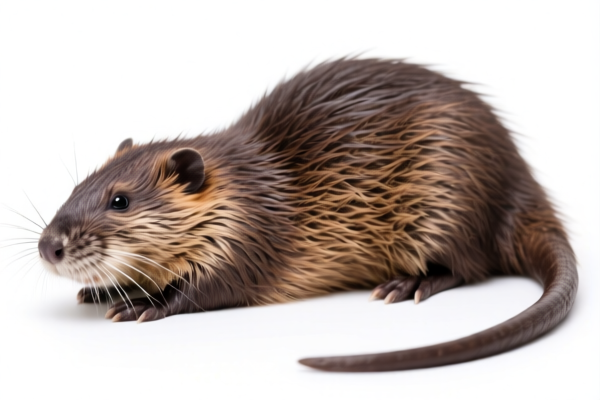 Natural muskrat furskins
