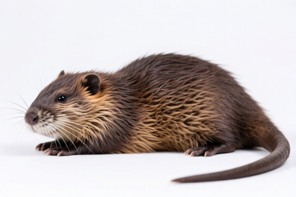Natural muskrat furskins