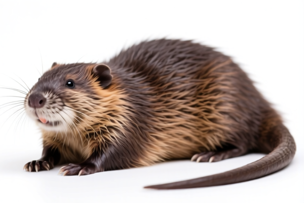 Natural muskrat furskins