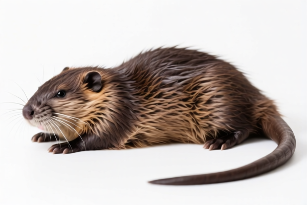 Wild muskrat furskins
