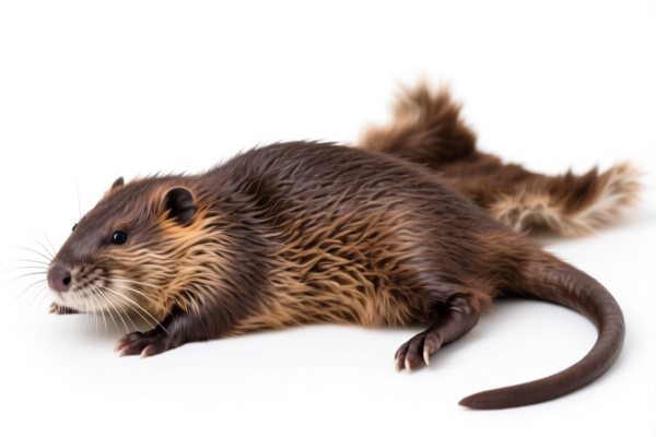 Wild muskrat furskins