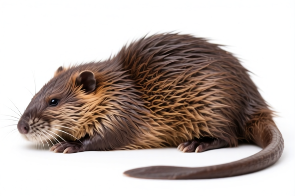 Wild muskrat furskins
