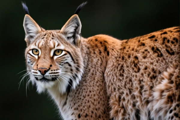 Lynx furskins for fur processing (with or without head, tail or paws)