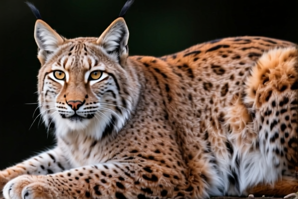 Lynx furskins for fur processing (with or without head, tail or paws)